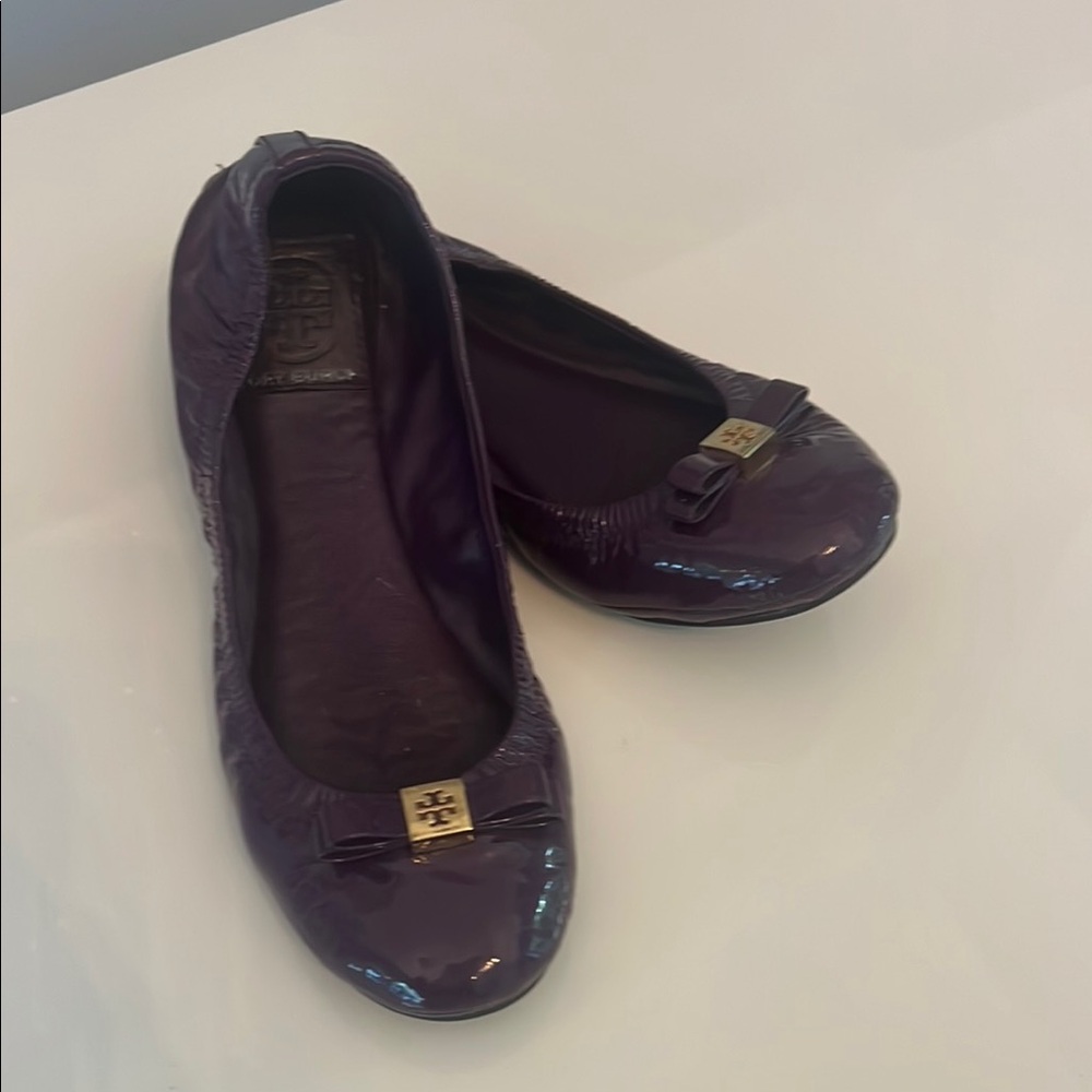 Tory Burch Purple Ballet Flats